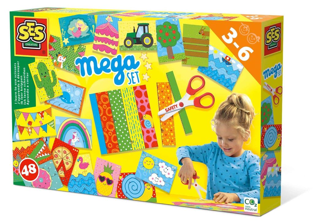 Schneideset für Kinder ab 3 | Lernspiel mit Kinderschere & Immagine del prodotto 