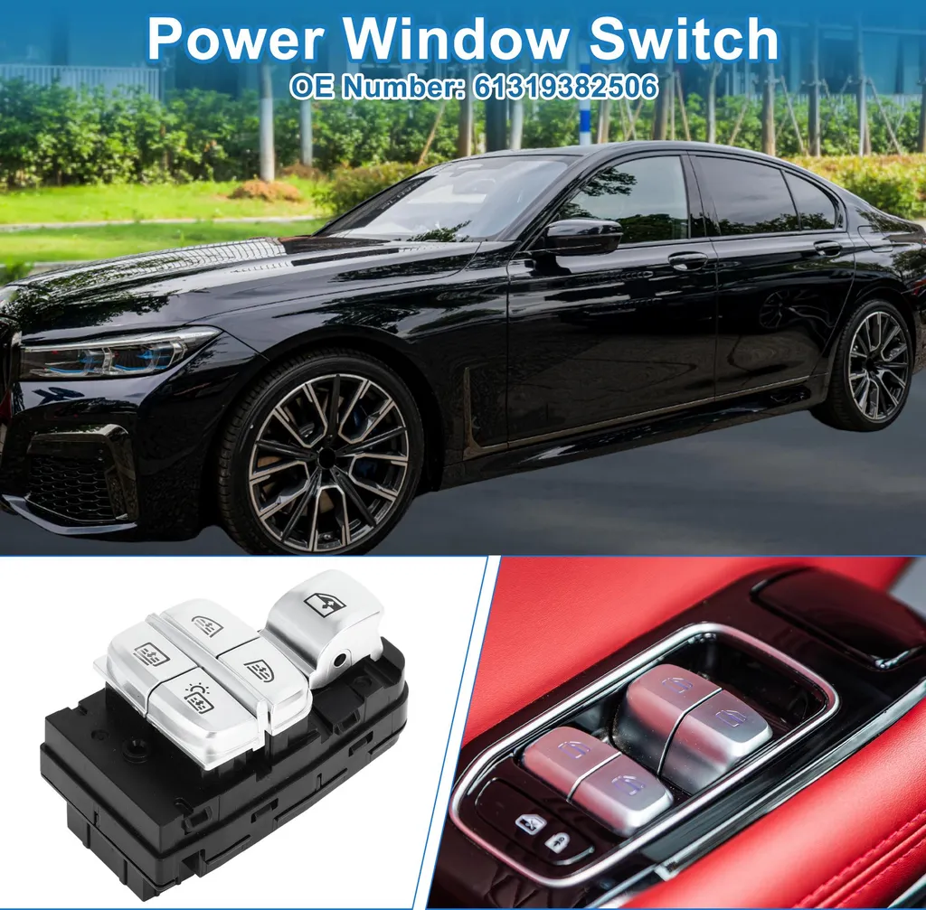 Commande vitre électrique BMW 740i 750i xDrive ABS Noir résistant
