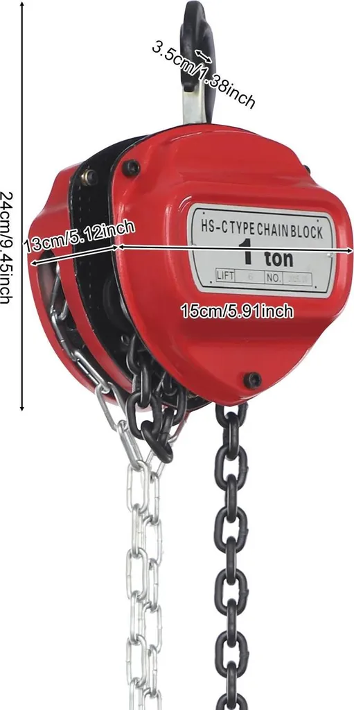 Paranco a Catena 1 Ton 6m G80 - Sollevamento Verticale Professionale - 2