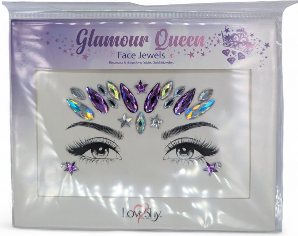 Face Jewel Sticker – Verschiedene Motive Glamour Queen