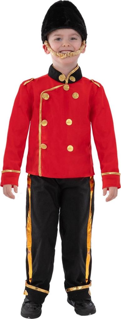 Smiffys - "Busby Guard" Kostüm - Kinder SM2933 (110-116) (Rot/Schwarz/Gold)