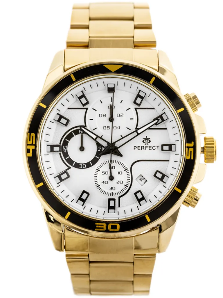 Montre Chronographe Homme Perfect Ch02M - Usage Quotidien + Boîtier Zp356D