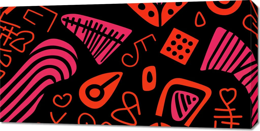 Décoration murale Rythme des motifs 100 x 50 cm pour bureau et salon
