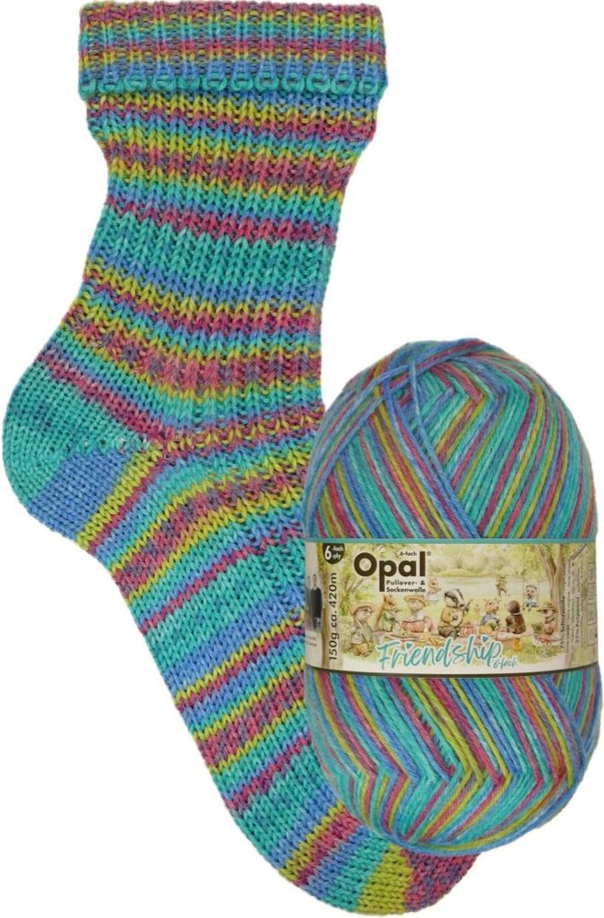 Opal 6-fädige Sockenwolle Friendship 150g/420m 75% Schurwolle/25% Polyacryl, NS3-4 11566 Kochlöffelerlebnisse