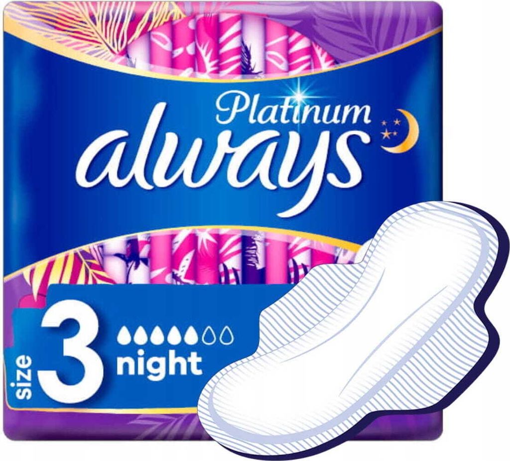 Always Platinum Binden mit Flgeln 6 Stck Ultra Night Produktbild 