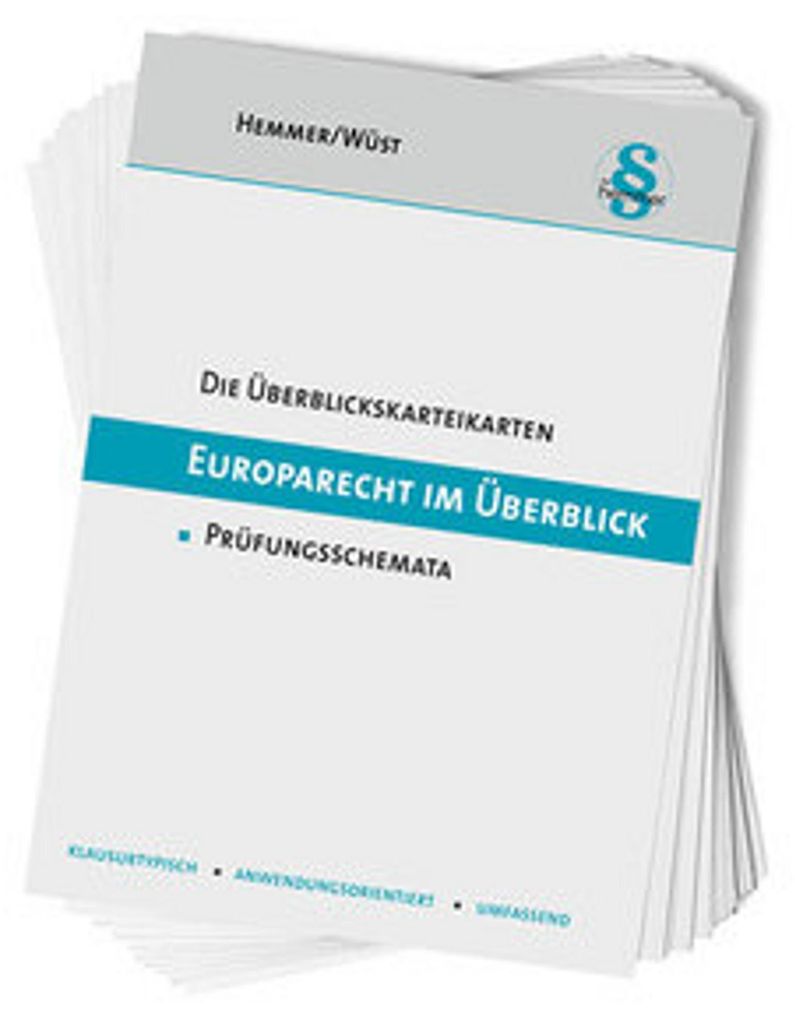 Die Überblickskarteikarten Europarecht im Überblick