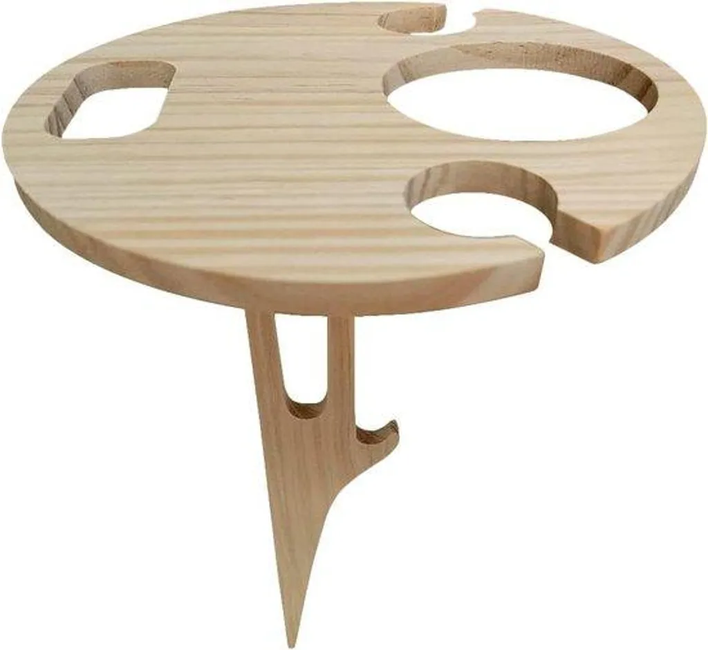 Table de camping pliante en bois petit format pour vos pique-niques