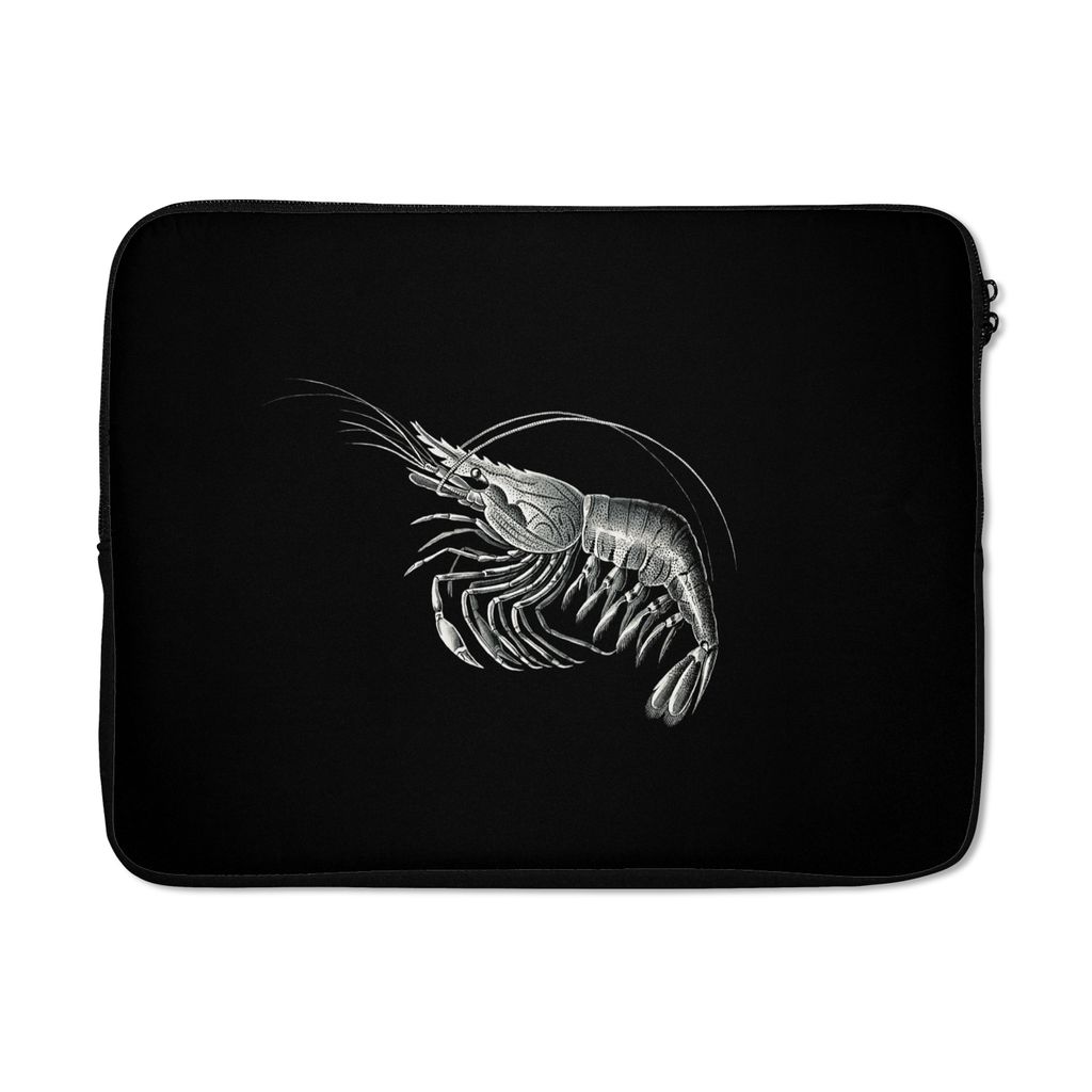 MuchoWow Laptop Hülle 15 Zoll Shrimps - Vintage - Ernst Haeckel - Tiere - Kunst Laptoptasche - Laptoptasche - Sleeve - Rundum-Schutz