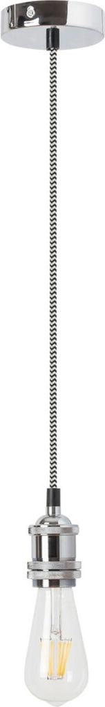 Rabalux 1418 Pendelleuchte 1 Spot Fixy, E27, silber, rund, Industriell, ø100mm