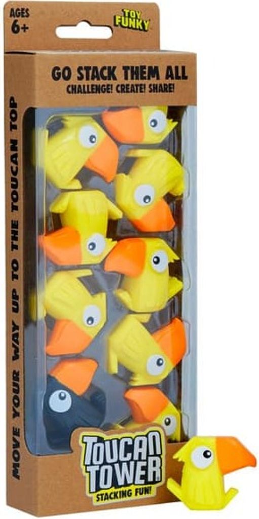 Toucan Tower - Stacking Fun - gelb Produktbild 