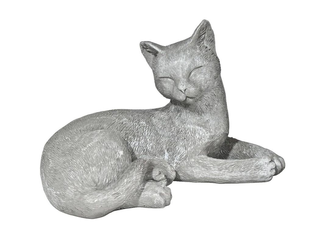 Deko Katze Katzen Garten Tier Figur Skulptur Paar Kind Baby Dekofigur Objekt