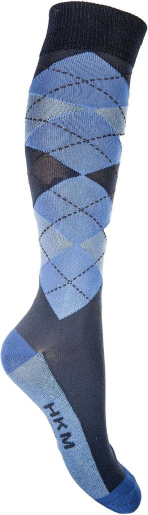 Chaussettes D'Équitation HKM Reitsocken-Check Classico Pour Homme - Coupe Optimale, Indéchirables, Matériaux Doux