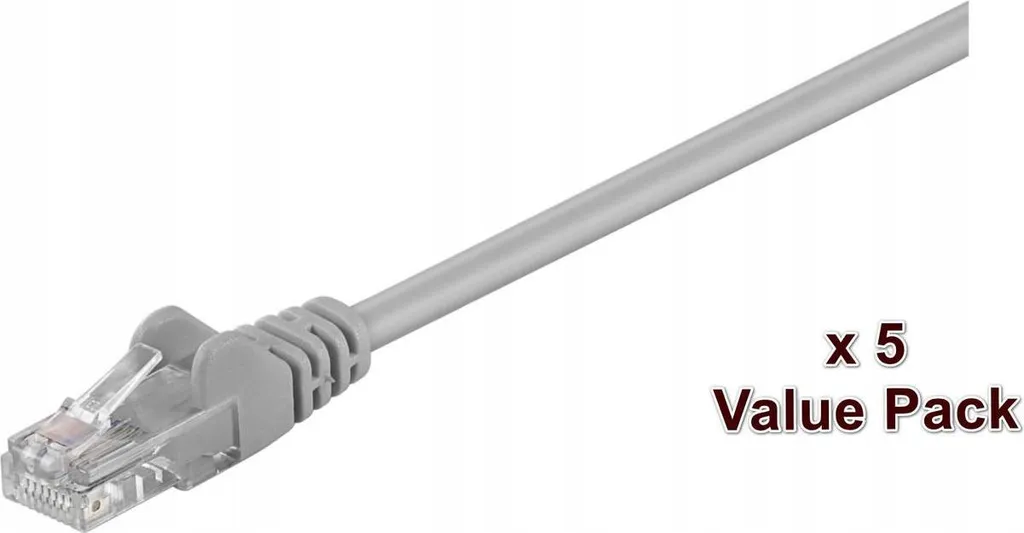 Câble Réseau 15m pour Box Internet et PC Gris RJ45 Cat5E Microconnect