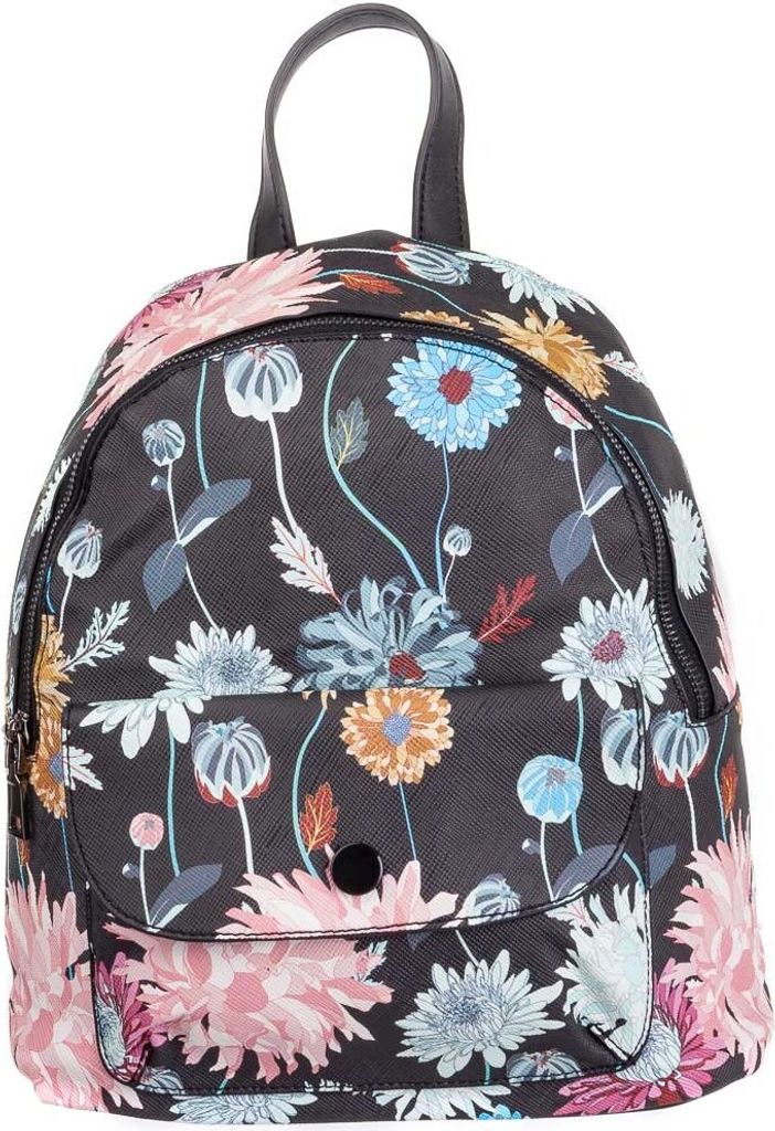 JSI Phil Firenze Cityrucksack, schwarz Blume