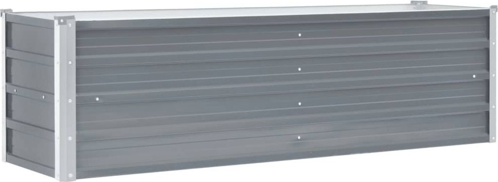 vidaXL Garten-Hochbeet Verzinkter Stahl 160x40x45 cm Grau Produktbild 13
