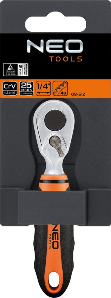 NEO Bit-Ratsche 1/4 Zoll, 105 mm, 08-512