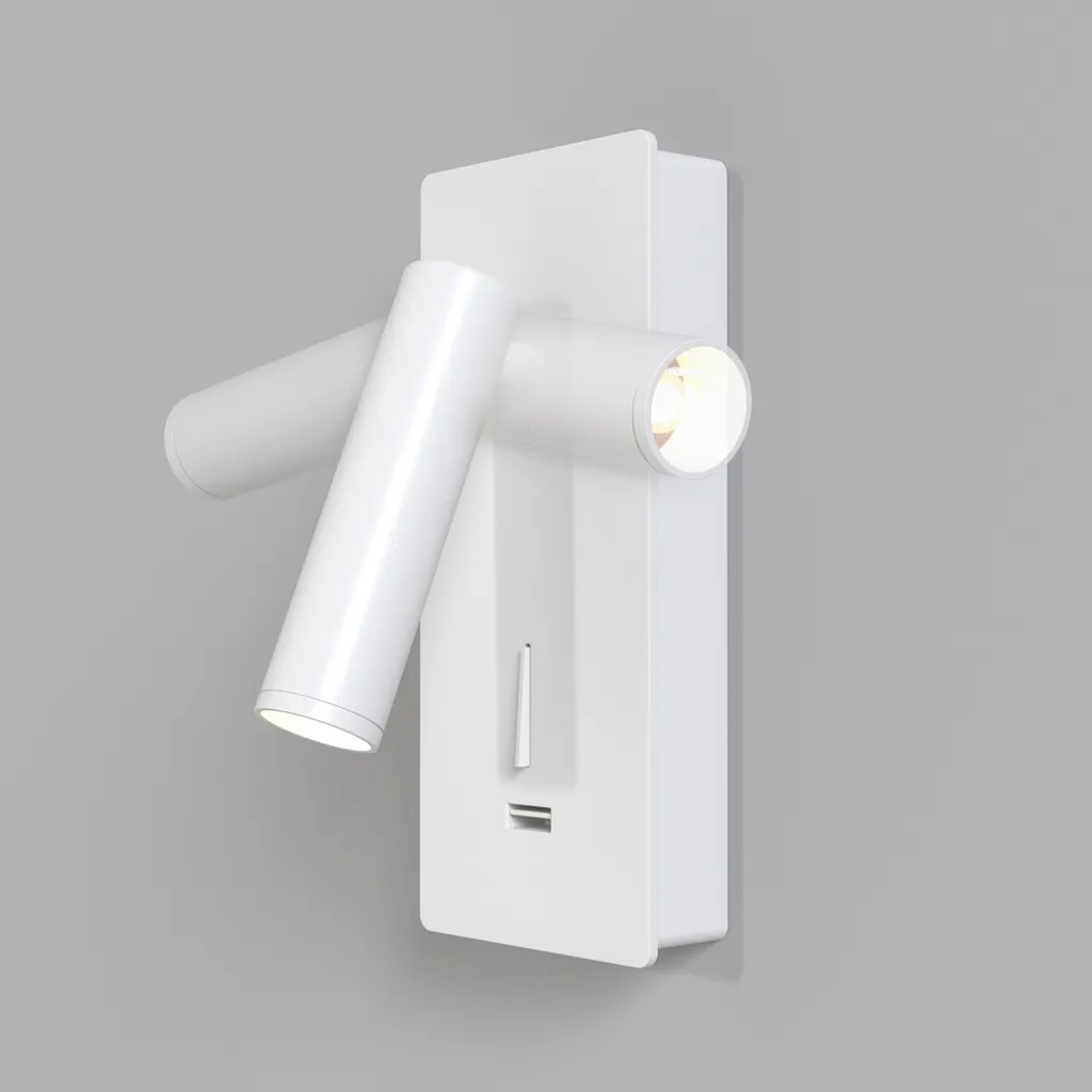 Liseuse Mirax Orientable USB Blanc avec Interrupteur LED 3000K 3W - 8