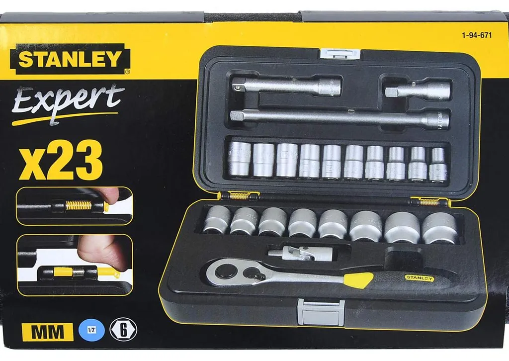 Jeu de clés à douille Stanley 1-94-671 avec cliquet réversible - 2