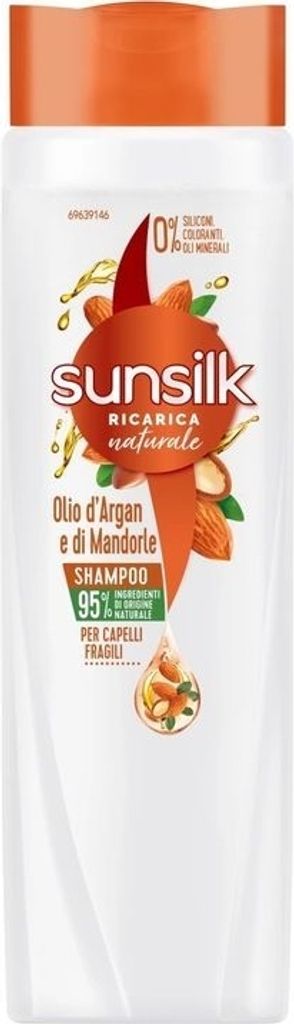 Sunsilk Argan & Mandelöl Haarshampoo, 250 ml - Intensivpflege für glänzendes Haar