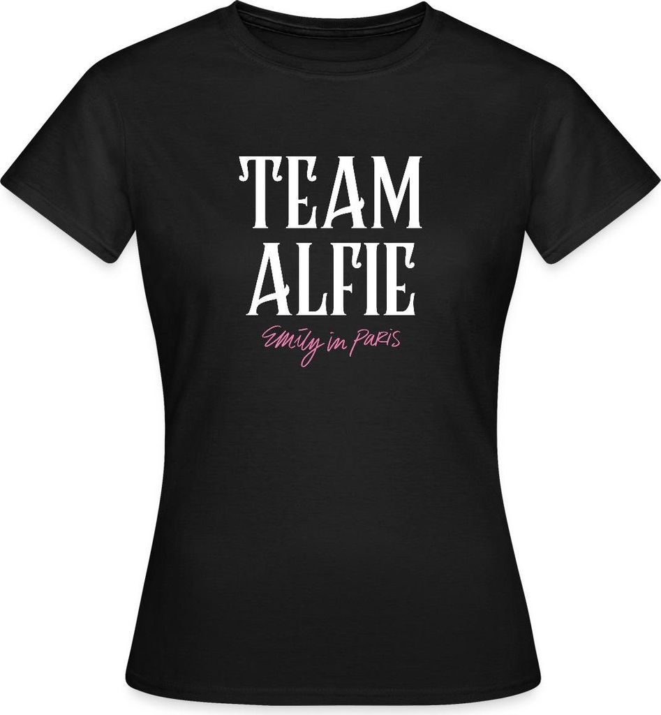 Spreadshirt Emily In Paris Team Alfie Frauen T-Shirt, XXL, Schwarz