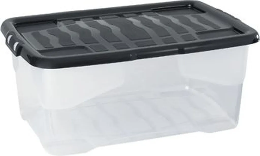 Bac de stockage en plastique Curve XW 202 Strata de 42 Litres gris