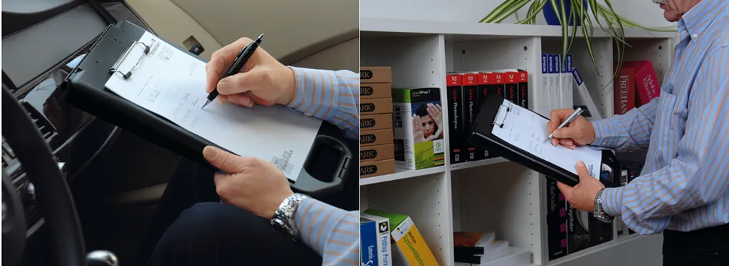 WEDO Tavoletta Scrittura con Vano per Moduli - Clipboard Nero A4