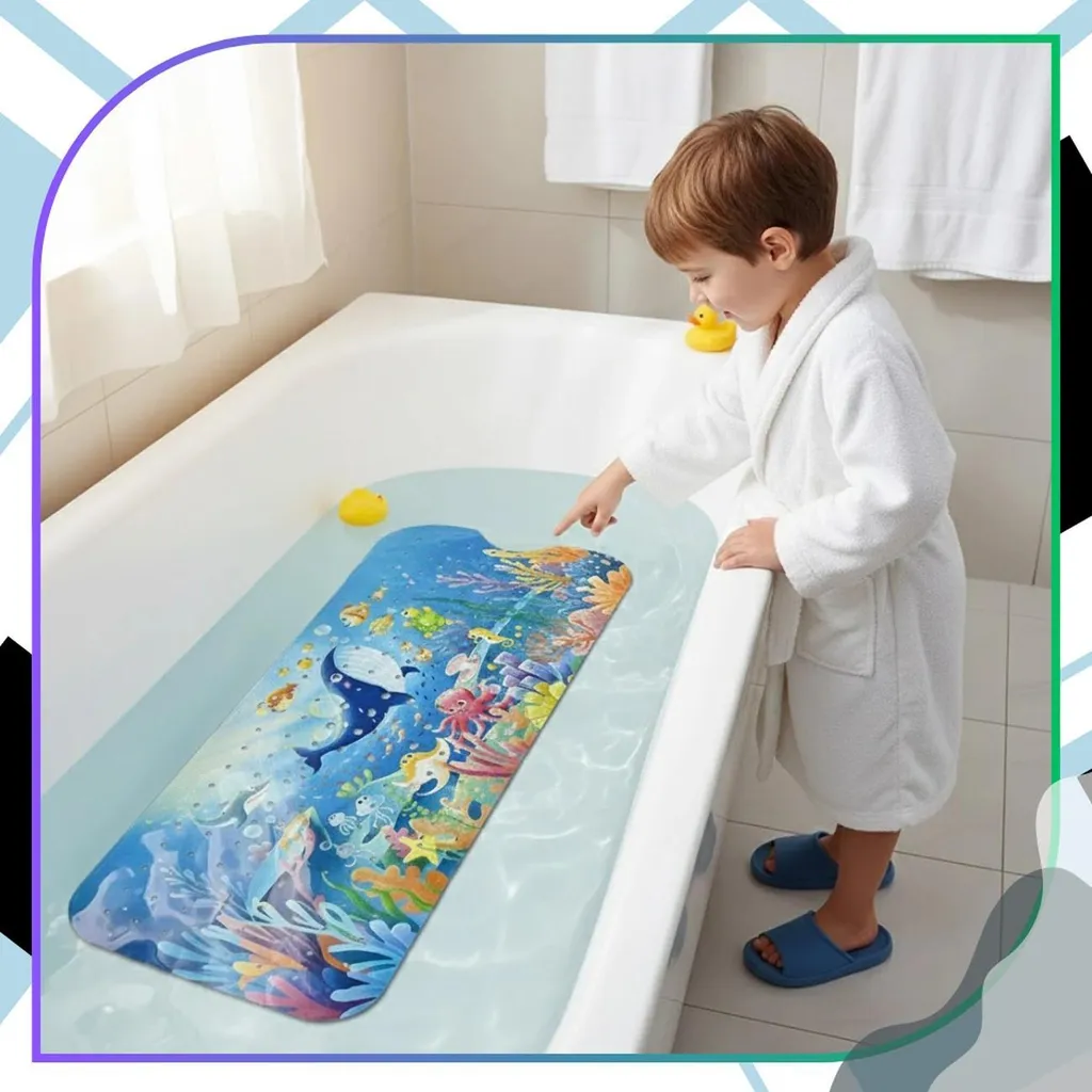 Tappetino da bagno antiscivolo lungo 40x100 cm Tappetino da bagno antiscivolo per doccia con ventosa Tappetino morbido Tappeto da bagno per bambini anziani  15