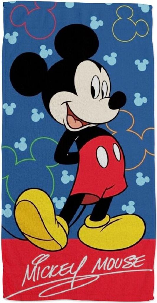 Disney Mickey Badehandtuch, Strandtuch 70x140cm (Schnelltrocknend)