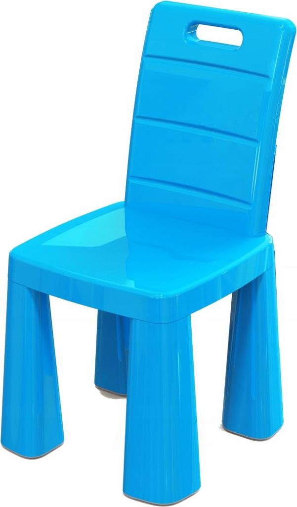 Kinderstuhl 3in1 Blau - Hocker & Tisch Funktion - Kindermöbel Kunststoff Stabil