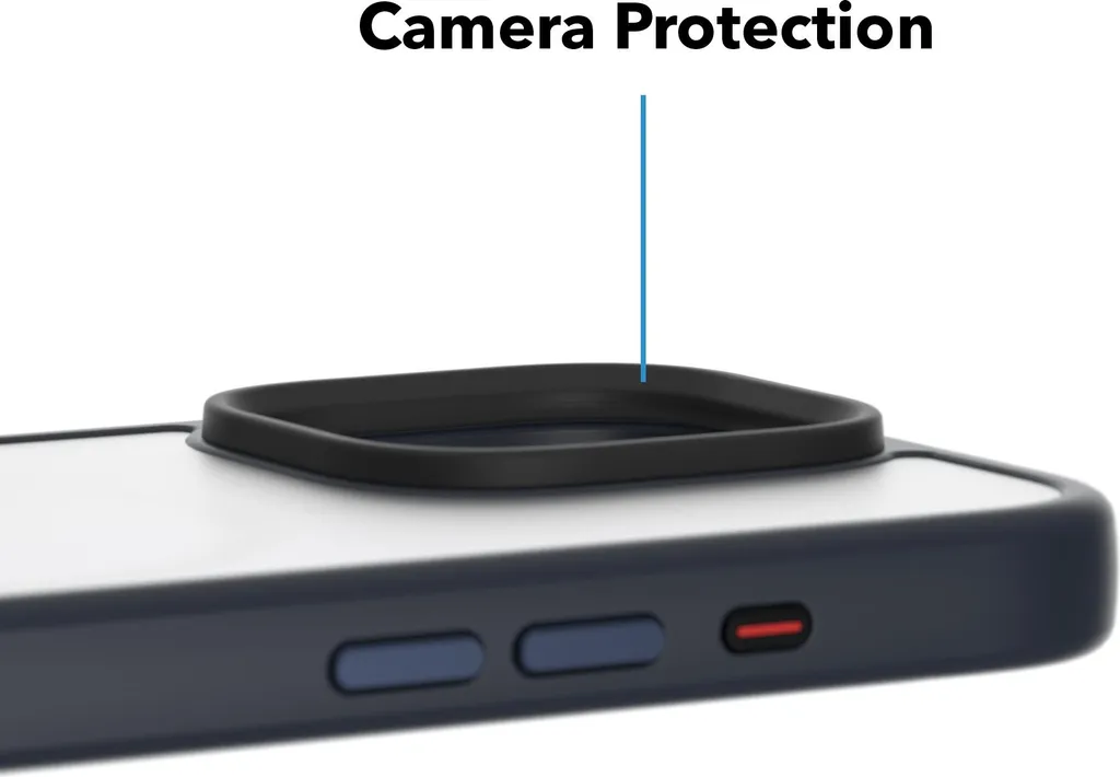 Coque iPhone 16 Pro MagSafe Bleue - Protection Mate Anti-Empreintes - 2