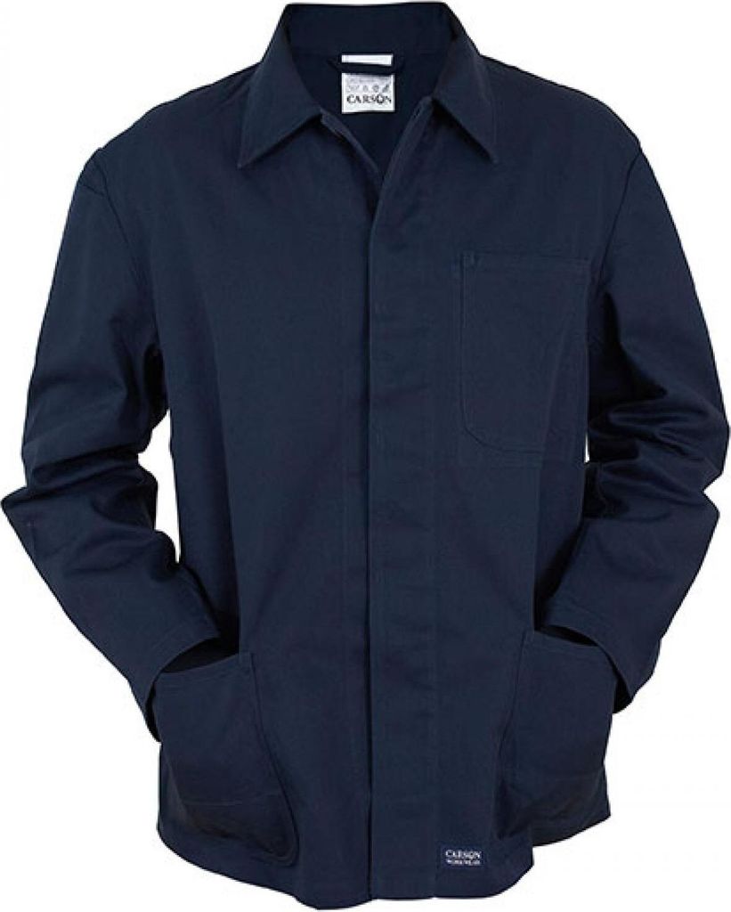 Carson Classic Workwear KTH709J | Herren Classic Long Work Jacket bis 60 Grad waschbar - Farbe: Navy - Größe: 50
