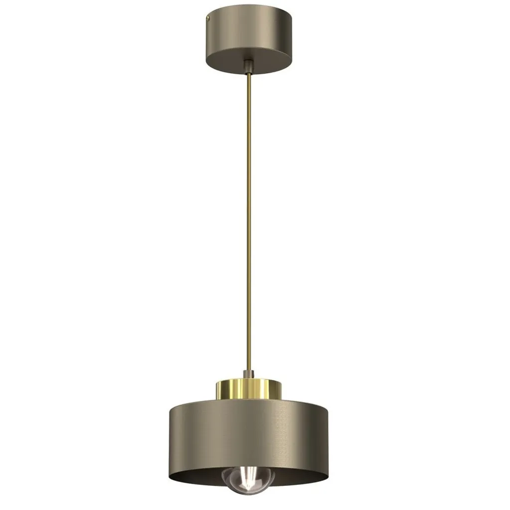 Lampe suspendue design pour éclairage salon or titane Marti 15W