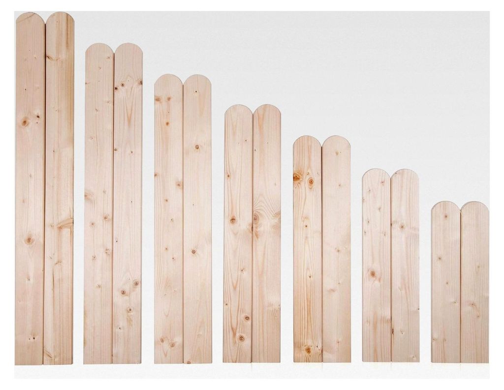 Zaunlatten 140 cm, 15 Stück, Holzzaun, Holz Zaunbrett, Gartenzaun