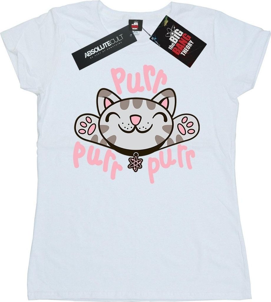 Big Bang Theory - "Soft Kitty Purr" T-Shirt für Damen BI9477 (S) (Weiß)