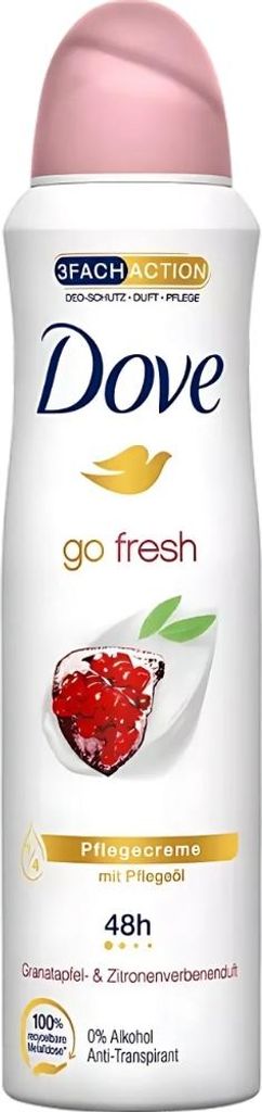 Dove - Deodorant - Go Fresh Granatapfel - Frischer und fruchtiger Duft - 150 ml - 1 Stück
