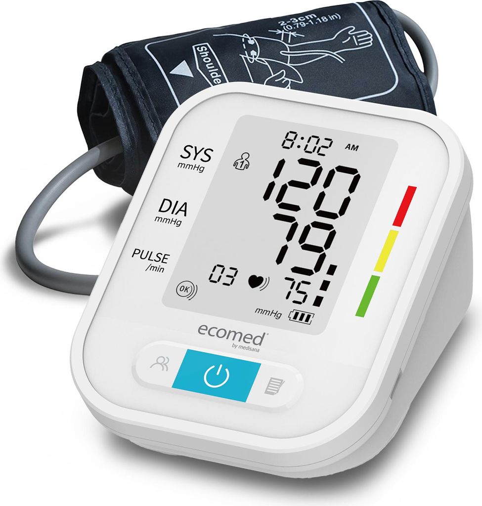 Ecomed BU-95E, Horní rameno, Automatický, Vícebarevný, LCD, Obrázek produktu 