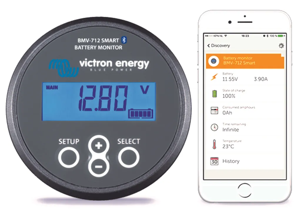 Contrôleur de Batterie Numérique avec Écran LCD pour Solaire et Marine
