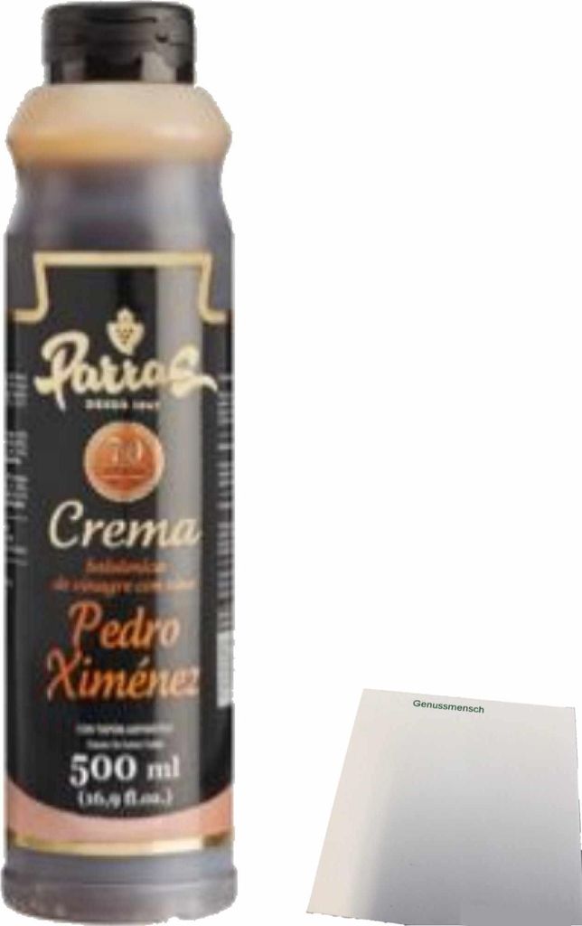 Parras Crema Pedro Ximenez Essigcreme (500ml Flasche) + usy Block