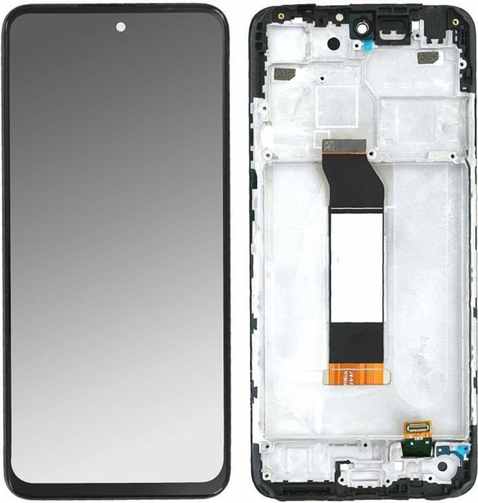 Display für Redmi Note 10 5G Note 10T 5G LCD + Rahmen Schwarz