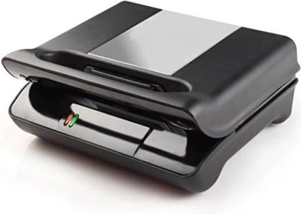 Grill à contact idéal paninis et viandes avec plaque amovible Noire