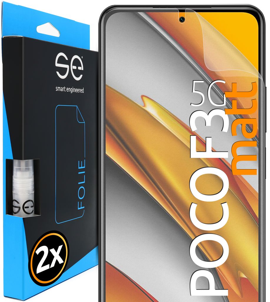 2x se 3D Schutzfolie (entspiegelt) Xiaomi Poco F3