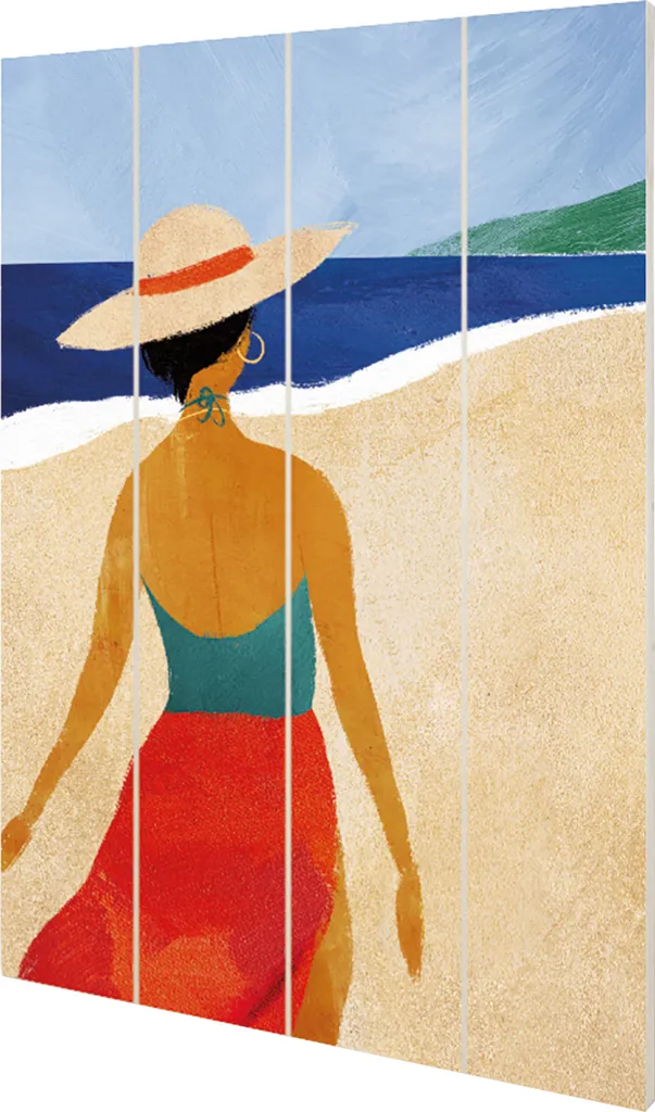 Table gain de place Henry Rivers Beach Girl II Bois Robuste 59x40 cm