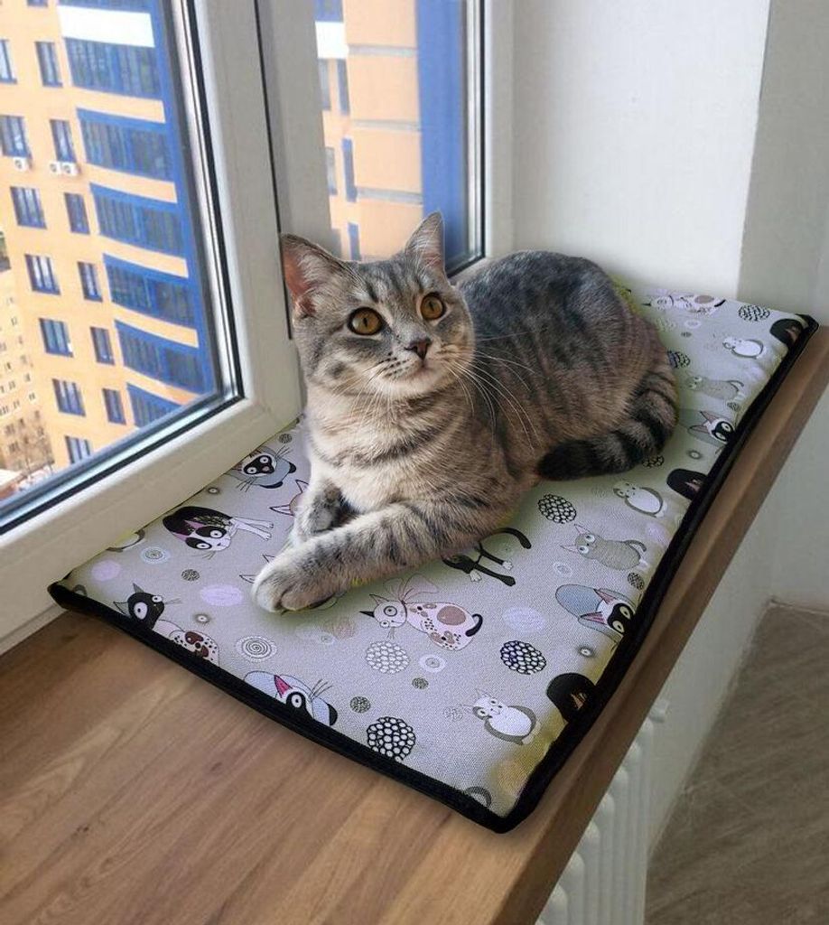 Mačací vankúš na parapet 55 x 25 cm Mačacie lôžko Obrázok produktu 