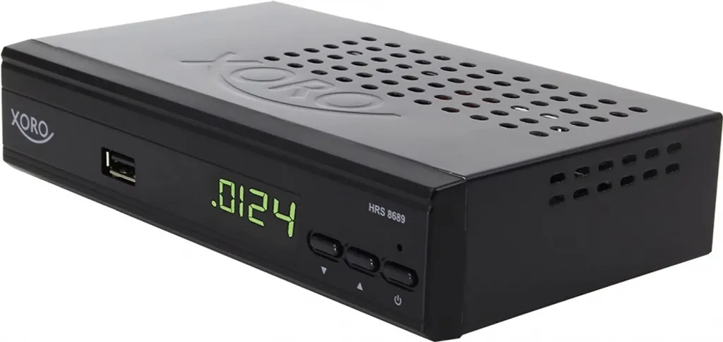 Xoro HRS 8689 Récepteur Satellite HD DVB-S2 Noir avec Tuner Intégré
