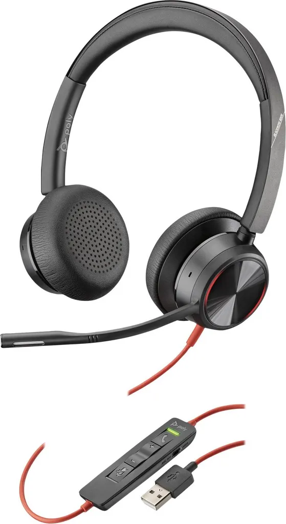 Casque pour visioconférence Blackwire 8225 USB-A compatible Teams/Zoom
