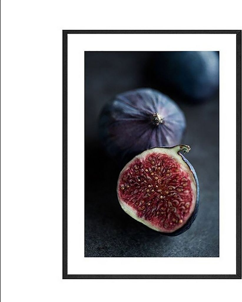 TPFLiving Kunstdruck LW-1571 (OHNE RAHMEN) Poster - Leinwand - Wandbild - Hochauflösender Giclée-Druck, langlebig und hochwertig - Obst - Feige u...