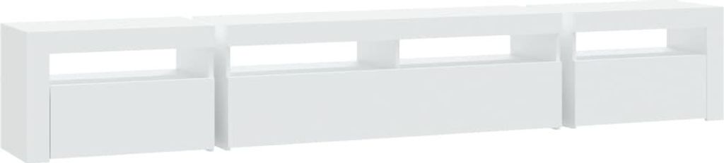 vidaXL TV-Schrank mit LED-Leuchten Weiß 240x35x40 cm Produktbild 