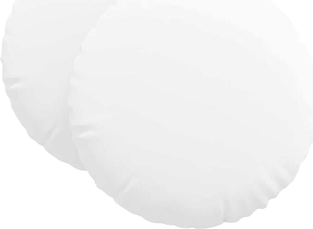vidaXL Sitzkissen 2 pcs Weiß Ø80 x 29 cm Stoff
