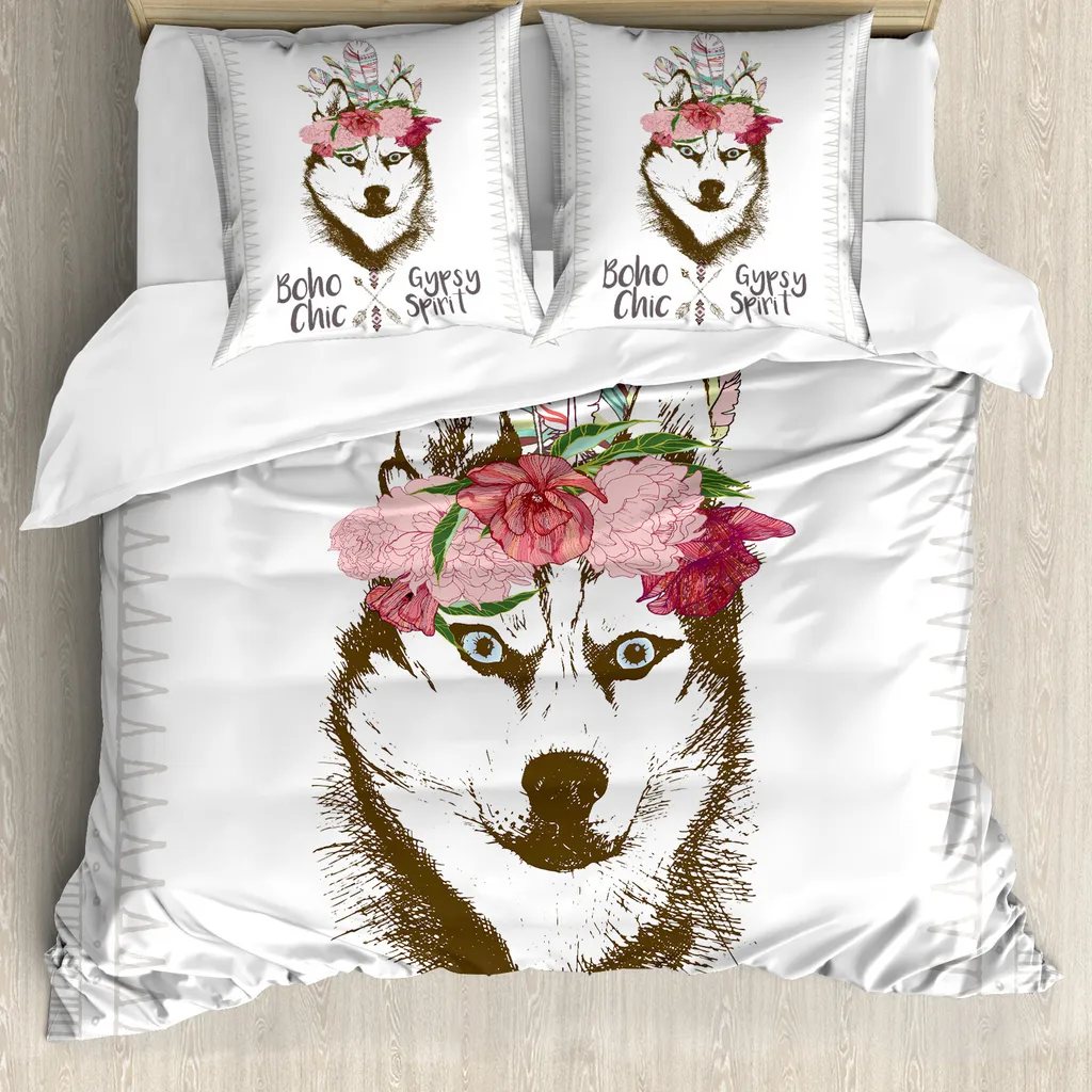 Copripiumino ABAKUHAUS Wolf Lupo 200x200: Comfort Anallergico di Lusso
