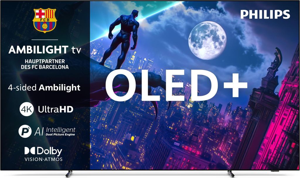 PHILIPS 65OLED950/12 OLED+ Ambilight TV (Flat, 65 Zoll / 164 cm, UHD 4K, SMART TV, Ambilight)